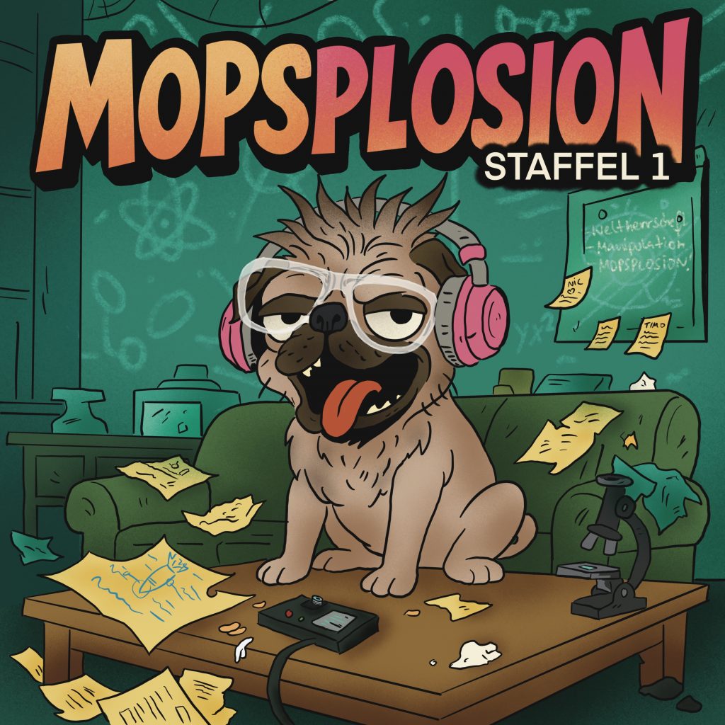 Mopsplosion Logo zur Podcast Show